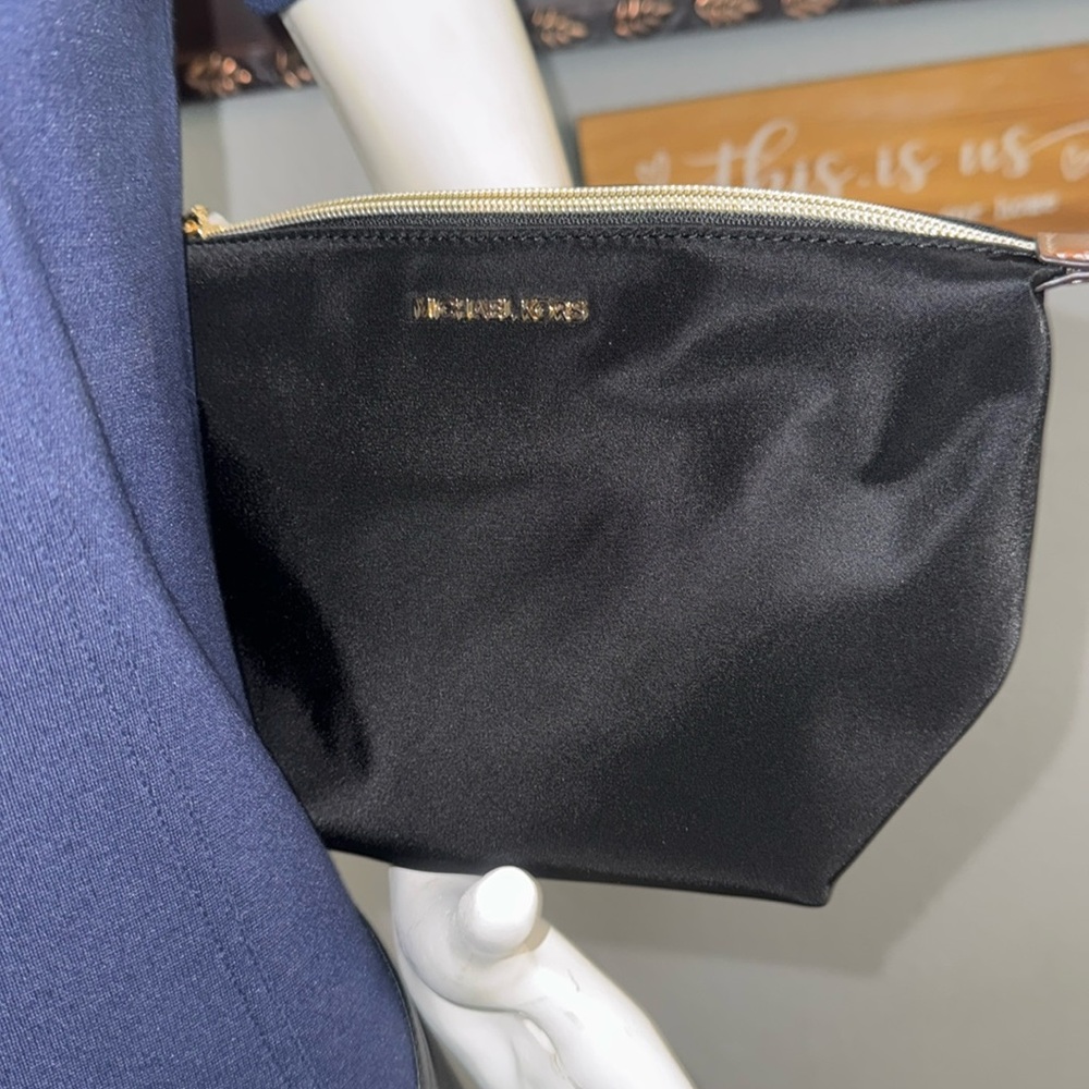 Michael Kors Black and Gold pouch